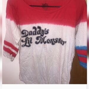 Suicide Squad Harley Quinn shirt Costume or cosplay fun Xl